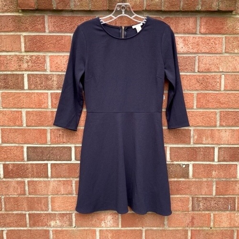 Forever 21 Fit & Flare Mini Dress sz Small Navy Blue
